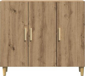 vidaXL Ντουλάπι Αρτισιανή Δρυς 90 x 34 x 80 εκ. από Επεξεργασμένο Ξύλο