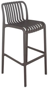 MODA Σκαμπό Bar-Pro Στοιβαζόμενο, PP-UV Protection Απόχρωση Mocha 45x49x75/101cm Ε3802,3