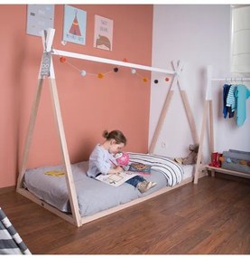 Παιδικό Πλαίσιο Kρεβατιού Childhome TIPI 70x140 cm Natural-White