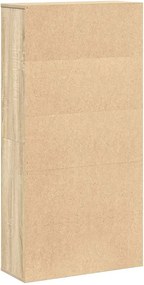 vidaXL Βιβλιοθήκη Sonoma Δρυς 60x24x120 εκ. από Επεξεργασμένο Ξύλο