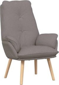 vidaXL Πολυθρόνα Taupe 69 x 74 x 93 εκ. Ύφασμα και Κόντρα Πλακέ