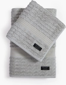 Πετσέτα Προσώπου (50x100) Nef-Nef Homeware Elements Elgyn Silver 600gsm