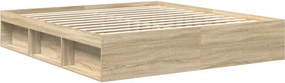 vidaXL Πλαίσιο Κρεβατιού Sonoma Δρυς 200x200 εκ.