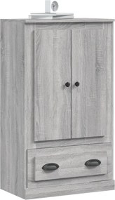 vidaXL Ντουλάπι Γκρι Sonoma 60x35,5x103,5 εκ. από Επεξεργασμένο Ξύλο