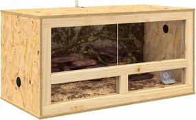 vidaXL Terrarium Καφέ 80 x 40 x 40 cm OSB