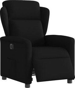 vidaXL Πολυθρόνα Ανακλινόμενη Ηλεκτρική Μαύρη Υφασμάτινη