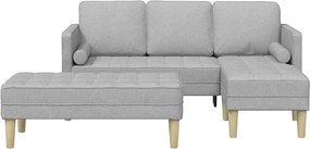 vidaXL Σετ Καναπέ 2 pcs Σκίουρος Γκρί 173 x 131 x 67 εκ Πολυεστέρας