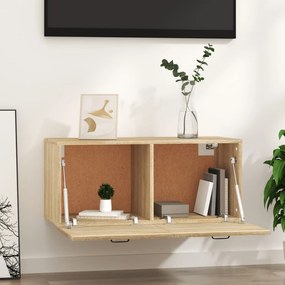 vidaXL Ντουλάπι Τοίχου Sonoma Δρυς 80x36,5x35 εκ. Επεξεργασμένο Ξύλο