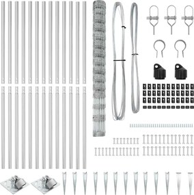 vidaXL Στύλος Περιφράξεων Γαλβανισμένο 25 x 1,6 μ Ατσάλι