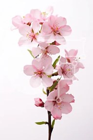 Σετ των 2 Intra Συλλεκτικό Ξύλινο Παζλ Plywood 4mm - Pink Cherry Blossoms in Bloom Σε Ξύλινο Κουτί - Διαστάσεις: 10x10 cm – 25 κομμάτια