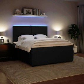 vidaXL Κρεβάτι Boxspring με Στρώμα Σκούρο Πράσινο 200x200εκ. Βελούδινο