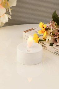 Stewehome Μπαταρίας led ρεσώ κερί Λευκό 3x3 cm