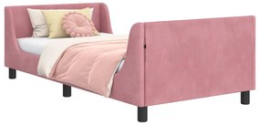 vidaXL Κρεβάτι Παιδικής Κρεβατοκάμαρας με Κεφαλάκι Ροζ 80 x 200 cm