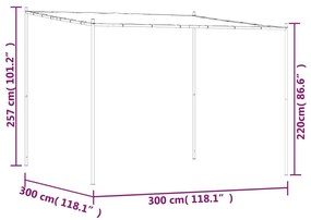 ΚΙΟΣΚΙ ΜΠΕΖ 3X3 Μ. 180 ΓΡ/Μ² ΑΠΟ ΎΦΑΣΜΑ ΚΑΙ ΑΤΣΑΛΙ 362463