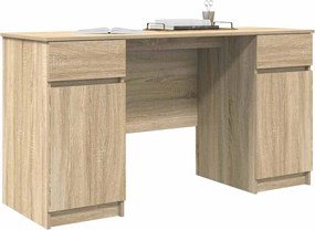 vidaXL Γραφείο Sonoma Δρυς 140 x 49 x 76 εκ. Επεξεργασμένο ξύλο
