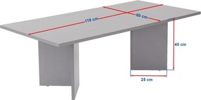Τραπεζάκι Σαλονιού Τραβερτίνη SABIN 119x60x40