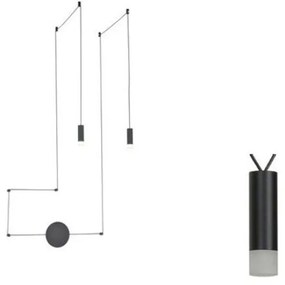 Φωτιστικό Τοίχου - Οροφής YL22C2BK 2ΧG9 2x D3,6XH13 Black Aca Decor Aluminium