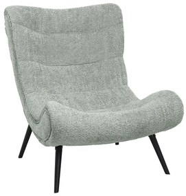 Πολυθρόνα Brym HM9605.05 97x80x100cm Με Ξύλινα Πόδια &amp; Μπουκλέ Ύφασμα Mint-Black Wood, Fabric