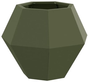 vidaXL Γλάστρα Ελιά Πράσινη 50 x 50 x 40 cm Ατσάλι