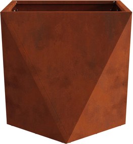 vidaXL Γλάστρα 2 τμχ. Σκ rusty 40 x 40 x 40 cm