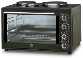 Iq Ηλεκτρικό Φουρνάκι 45lt Με 3 Εστίες Kc-1241 Black