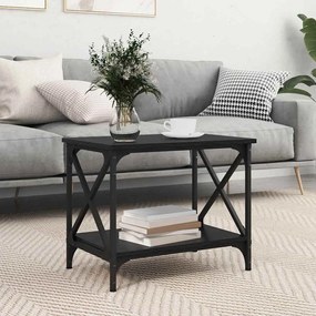 vidaXL Τραπεζάκι Πλευράς Μαύρη δρυς 55 x 38 x 45 εκ Επεξεργασμένο ξύλο