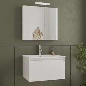 Drop Liberty 60 White Gloss 62x47 - Πάγκος με Νιπτήρα &amp; Κρυφοντουλαπο