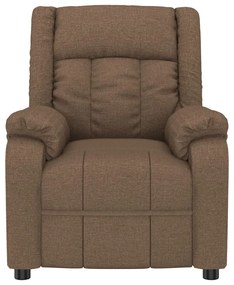 vidaXL Πολυθρόνα Ανακλινόμενη Ηλεκτρική Καφέ Υφασμάτινη