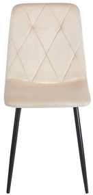 EVA BEIGE VELVET ΥΦΑΣΜΑ ΚΑΡΕΚΛΑ ΜΕΤΑΛΛΙΚΗ