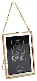 Κορνίζα FAM722 13x18cm Gold Espiel Μέταλλο,Αλουμίνιο