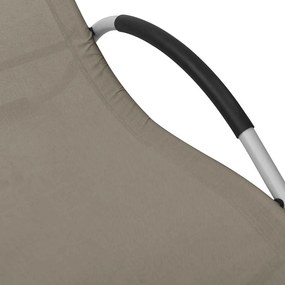 vidaXL Ξαπλώστρα Taupe / Γκρι από Textilene