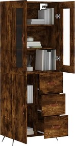 vidaXL Ντουλάπι Καπνιστή Δρυς 69,5x34x180 εκ. από Επεξεργασμένο Ξύλο