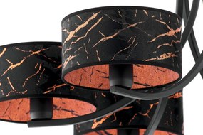 Κρεμαστό Πολύφωτο Arthur Φ78cm Μαύρο