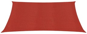 vidaXL Πανί Σκίασης Κόκκινο 4,5 x 4,5 μ. από HDPE 160 γρ./μ²