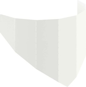 vidaXL Περίγραμμα γκαζόν 100 x 45 cm Ατσάλι Λευκό
