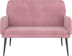 vidaXL Πάγκος Ροζ 108 x 79 x 79 εκ. Βελούδινος