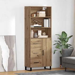 vidaXL Highboard 2 pcs Artisan Oak 69,5 x 34 x 180 εκ.