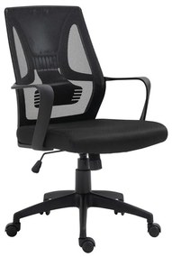 WOODWELL BF2960 Πολυθρόνα Γραφείου Mesh Μαύρο 60x62x99/109cm ΕΟ545,1W