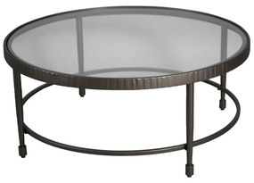 GRANAZ COFFEE TABLE ΜΑΥΡΟ ΜΑΥΡΟ 100x100xH42,5cm - 04-1102