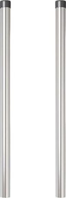 vidaXL Στύλος Περιφράξεων 2 pcs Ασημί 90 cm
