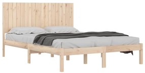 vidaXL Πλαίσιο Κρεβατιού 180 x 200 εκ. Μασίφ Ξύλο Super King Size