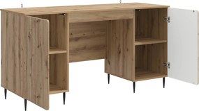 vidaXL Γραφείο Artisan Δρυς Επεξεργασμένο Ξύλο 142,5 x 50 x 75 εκ.