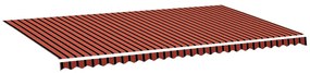 vidaXL Τεντόπανο Ανταλλακτικό Πορτοκαλί/ Καφέ 6 x 3,5 μ.