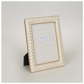Κορνίζα 13x18 Πολυρεσίν Λευκη-χρυση 17.2x22.2x1.5cm 756-12011 Estheti-756-12011-Λευκό-Χρυσό 756-12011