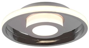 Φωτιστικό Οροφής - Πλαφονιέρα Ascari 680810306 28W Led Φ30cm 6,8cm Chrome Trio Lighting Metal