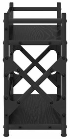 vidaXL Σταντ Εκτυπωτή Μαύρη Οξυά 40 x 20 x 40 εκ Επεξεργασμένο ξύλο