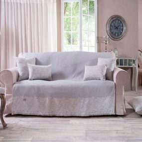 Ριχτάρι Bergamo 04 Grey Teoran Πολυθρόνα 180x150cm Cotton-Polyester