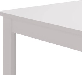 Τραπέζι Τραπεζαρίας Επεκτεινόμενο Jersey Λευκό 160(200)x91,5x76,5 εκ.