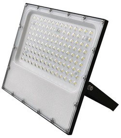 LED SMD BLACK FLOOD LUMINAIRE IP65 100W 6000K 12000Lm 100-277V AC RA80 IK08 5YRS BREATHING VALUE ACA J10060
