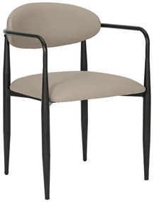 Καρέκλα - Πολυθρόνα Kalone pu σε γκρι-μπεζ απόχρωση 56x55x78εκ 2αδα 56x55x78 εκ.